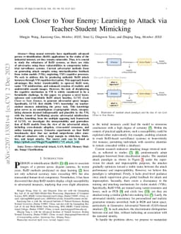 Look Closer to Your Enemy: Learning to Attack via Teacher-Student
  Mimicking