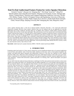 End-To-End Audiovisual Feature Fusion for Active Speaker Detection