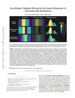 AccuStripes: Adaptive Binning for the Visual Comparison of Univariate
  Data Distributions