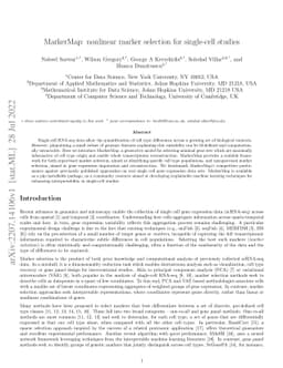 MarkerMap: nonlinear marker selection for single-cell studies