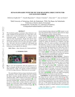 Humans disagree with the IoU for measuring object detector localization
  error