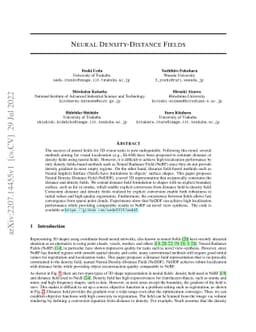 Neural Density-Distance Fields