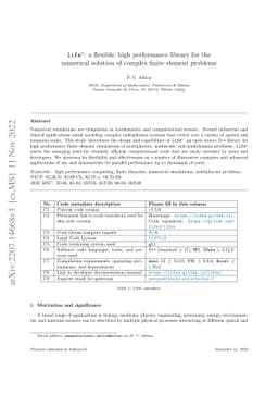 lifex: a flexible, high performance library for the numerical solution
  of complex finite element problems