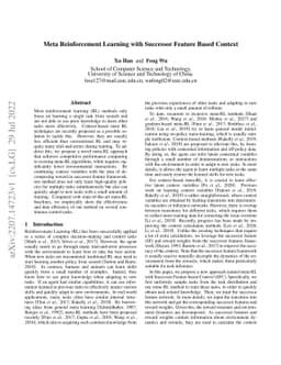 Meta Reinforcement Learning with Successor Feature Based Context