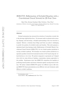 HOB-CNN: Hallucination of Occluded Branches with a Convolutional Neural
  Network for 2D Fruit Trees