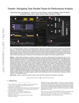 Traveler: Navigating Task Parallel Traces for Performance Analysis