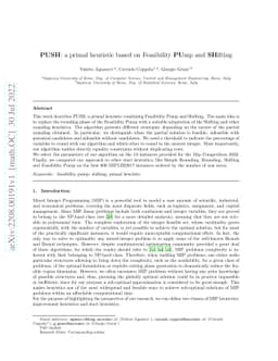 PUSH: a primal heuristic based on Feasibility PUmp and SHifting