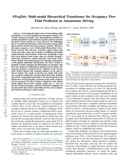 STrajNet: Multi-modal Hierarchical Transformer for Occupancy Flow Field
  Prediction in Autonomous Driving
