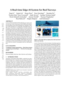 A Real-time Edge-AI System for Reef Surveys