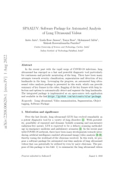 Software Package for Automated Analysis of Lung Ultrasound Videos