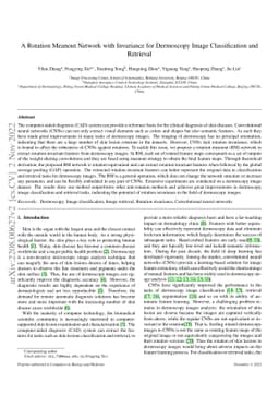 A Rotation Meanout Network with Invariance for Dermoscopy Image
  Classification and Retrieval