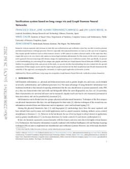 Verification system based on long-range iris and Graph Siamese Neural
  Networks