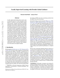 Locally Supervised Learning with Periodic Global Guidance