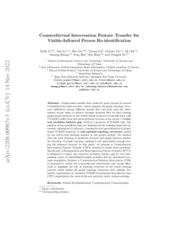 Counterfactual Intervention Feature Transfer for Visible-Infrared Person
  Re-identification