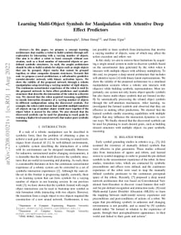 Learning Multi-Object Symbols for Manipulation with Attentive Deep
  Effect Predictors