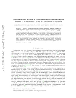 A Modified PINN Approach for Identifiable Compartmental Models in
  Epidemiology with Applications to COVID-19
