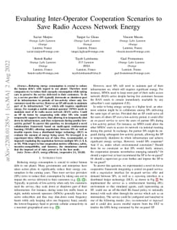 Evaluating Inter-Operator Cooperation Scenarios to Save Radio Access
  Network Energy