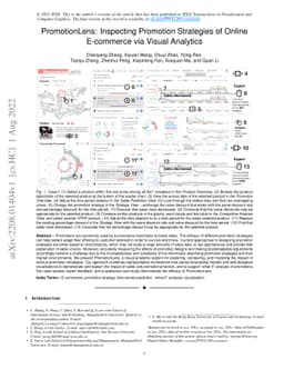 PromotionLens: Inspecting Promotion Strategies of Online E-commerce via
  Visual Analytics