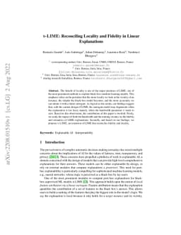 s-LIME: Reconciling Locality and Fidelity in Linear Explanations