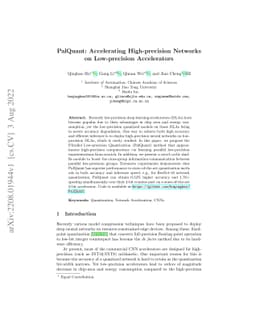 PalQuant: Accelerating High-precision Networks on Low-precision
  Accelerators