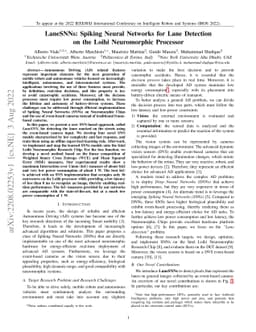 LaneSNNs: Spiking Neural Networks for Lane Detection on the Loihi
  Neuromorphic Processor