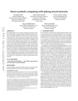 Neuro-symbolic computing with spiking neural networks