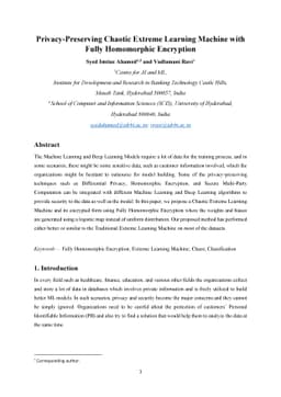 Privacy-Preserving Chaotic Extreme Learning Machine with Fully
  Homomorphic Encryption