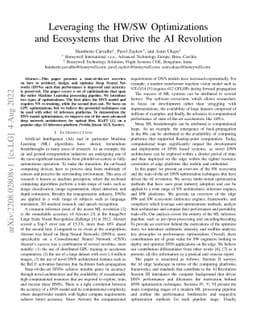 Leveraging the HW/SW Optimizations and Ecosystems that Drive the AI
  Revolution