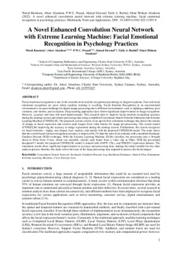 A Novel Enhanced Convolution Neural Network with Extreme Learning
  Machine: Facial Emotional Recognition in Psychology Practices