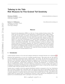 Tailoring to the Tails: Risk Measures for Fine-Grained Tail Sensitivity