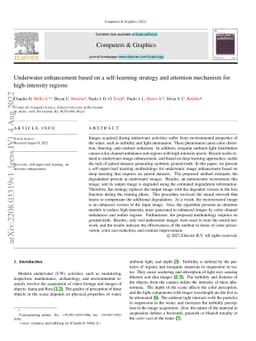 Underwater enhancement based on a self-learning strategy and attention
  mechanism for high-intensity regions