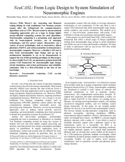 NeuCASL: From Logic Design to System Simulation of Neuromorphic Engines