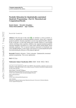 Parabolic Relaxation for Quadratically-constrained Quadratic Programming
  -- Part II: Theoretical & Computational Results