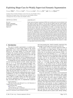 Exploiting Shape Cues for Weakly Supervised Semantic Segmentation