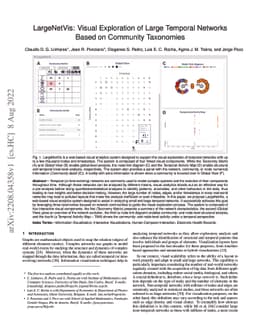 LargeNetVis: Visual Exploration of Large Temporal Networks Based on
  Community Taxonomies