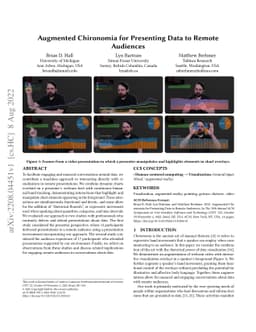 Augmented Chironomia for Presenting Data to Remote Audiences