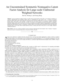 An Unconstrained Symmetric Nonnegative Latent Factor Analysis for
  Large-scale Undirected Weighted Networks