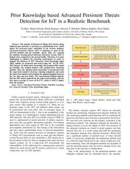 Prior Knowledge based Advanced Persistent Threats Detection for IoT in a
  Realistic Benchmark