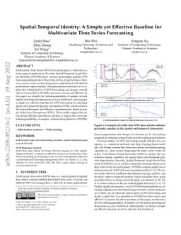 Spatial-Temporal Identity: A Simple yet Effective Baseline for
  Multivariate Time Series Forecasting