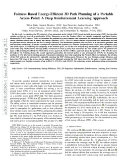 Fairness Based Energy-Efficient 3D Path Planning of a Portable Access
  Point: A Deep Reinforcement Learning Approach