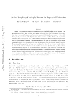 Active Sampling of Multiple Sources for Sequential Estimation