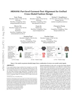 ARMANI: Part-level Garment-Text Alignment for Unified Cross-Modal
  Fashion Design