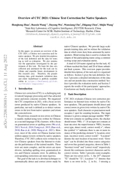 Overview of CTC 2021: Chinese Text Correction for Native Speakers
