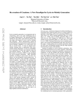 Re-creation of Creations: A New Paradigm for Lyric-to-Melody Generation