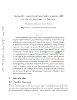 Surrogate-based global sensitivity analysis with statistical guarantees
  via floodgate