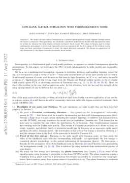 Low-rank Matrix Estimation with Inhomogeneous Noise