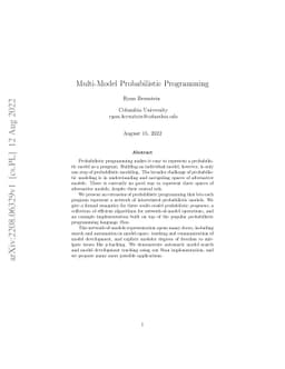 Multi-Model Probabilistic Programming