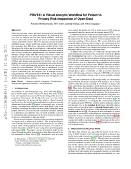 PRIVEE: A Visual Analytic Workflow for Proactive Privacy Risk Inspection
  of Open Data