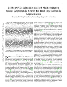 Surrogate-assisted Multi-objective Neural Architecture Search for
  Real-time Semantic Segmentation