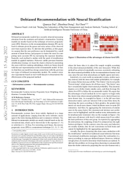Debiased Recommendation with Neural Stratification